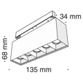 Трековый светильник 11W 3000К для магнитного шинопровода Maytoni Track lamps TR014-2-10W3K-B