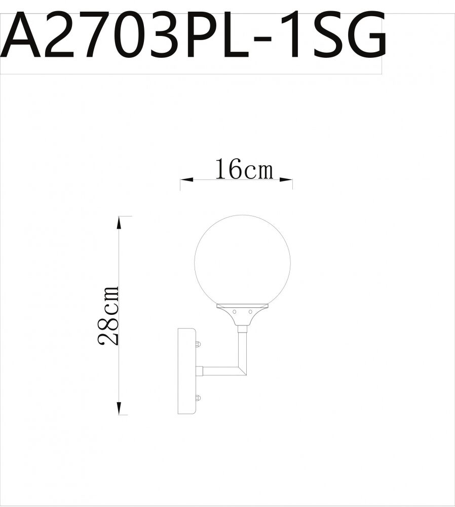 Бра Arte lamp Marco A2703AP-1SG