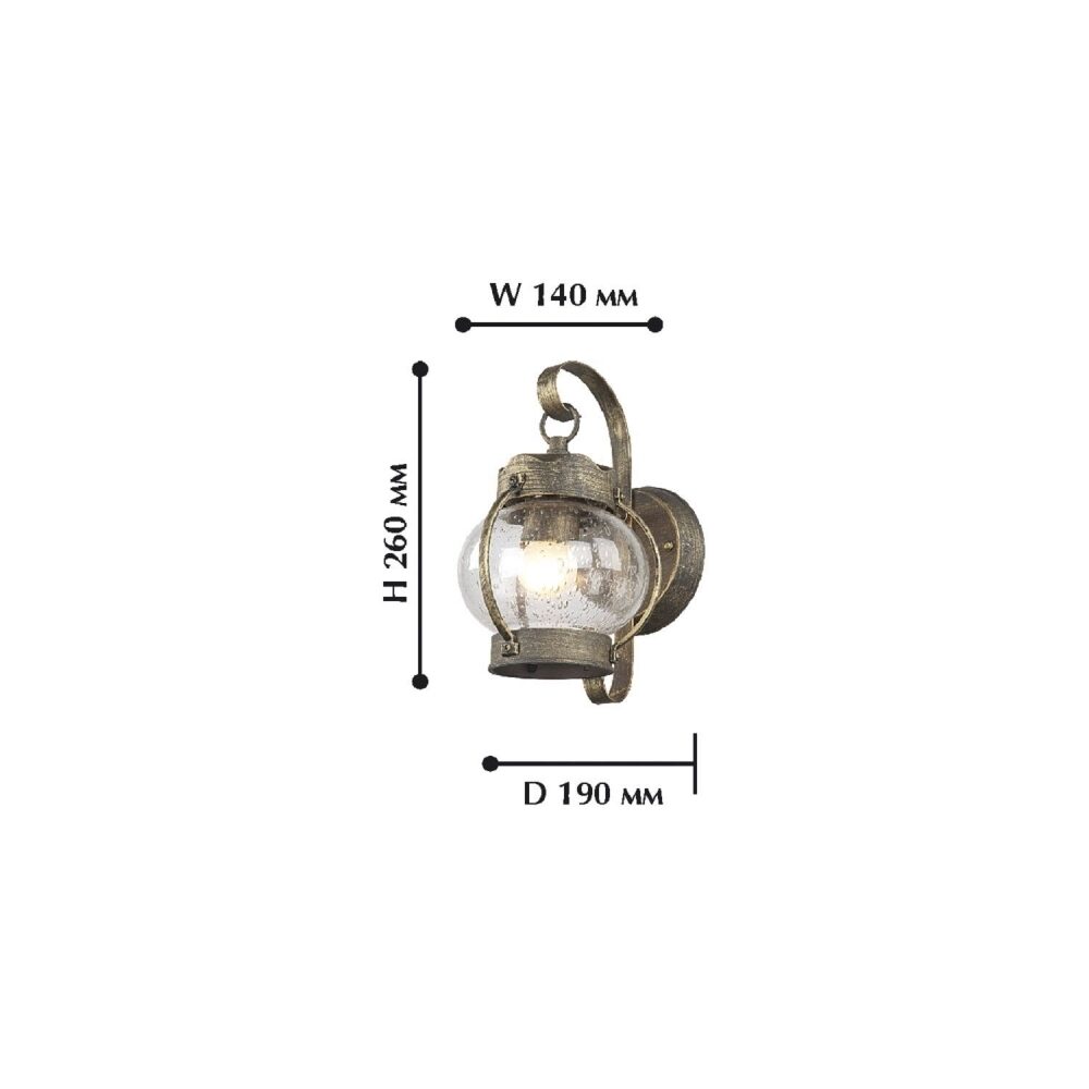 Уличный настенный светильник Favourite Faro 1498-1W